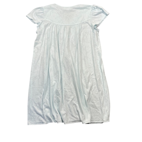 Miss Elaine Large Floral Cotton Blend Embroidered With Lace Night Gown‎ - Picture 5 of 5